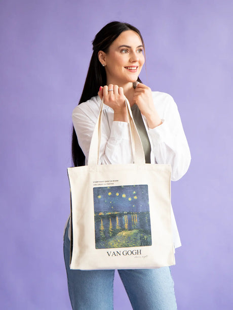 Bolso de mano "La noche estrellada sobre el Ródano" de Van Gogh