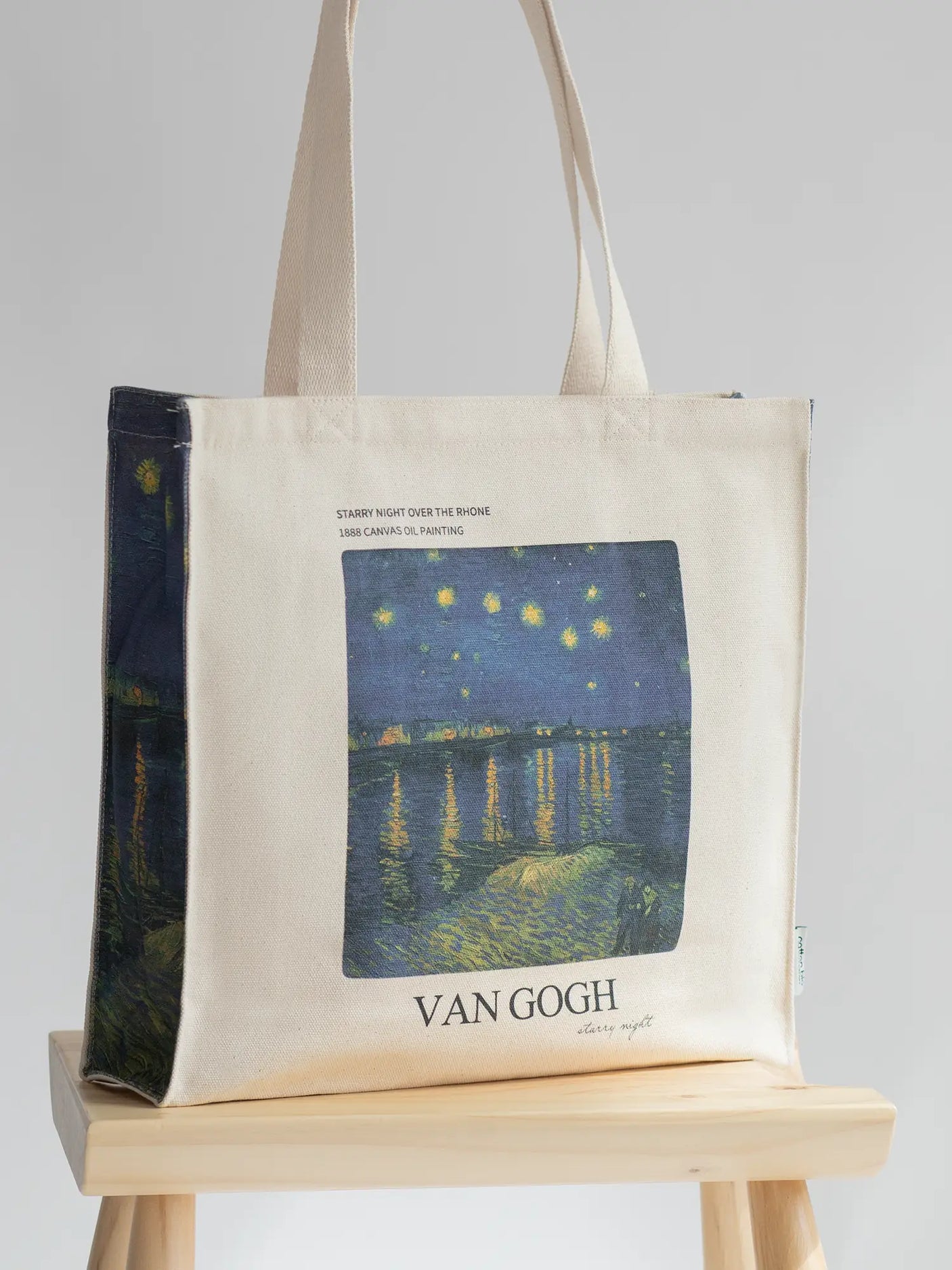 Van Gogh „Csillagos éj a Rhône folyó felett” – Vászontáska