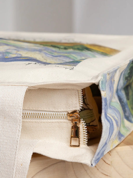 Bolso de mano "Campo de trigo con cipreses" de Van Gogh