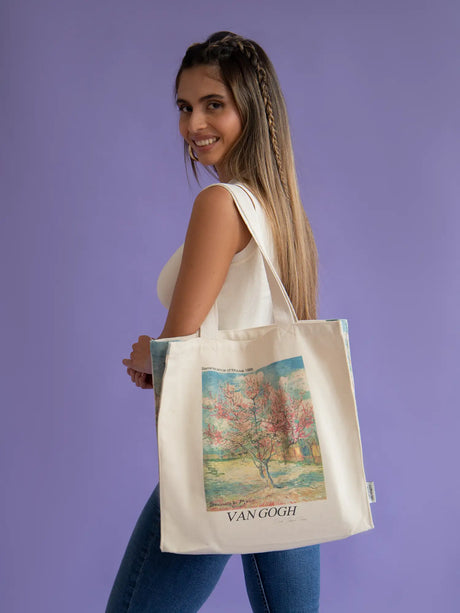 Bolso de mano "Pink Peach Tree" de Van Gogh