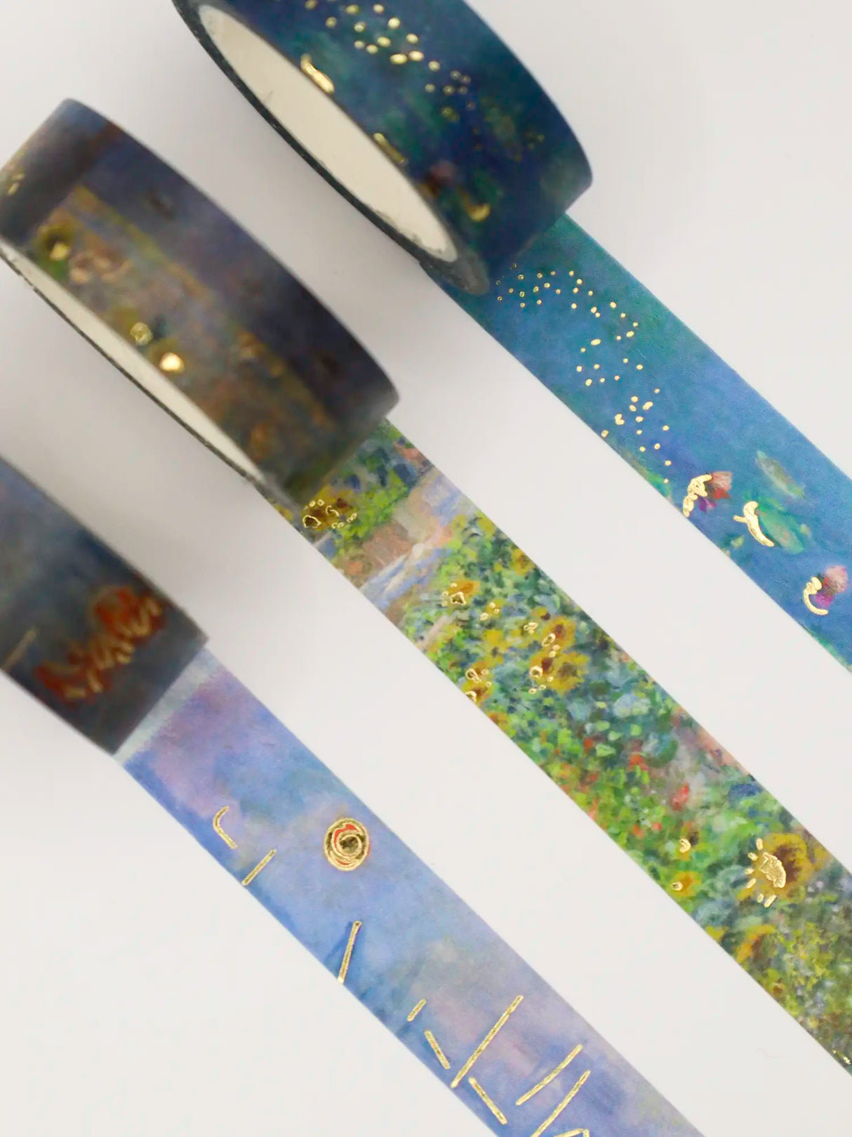 Cinta adhesiva TTL Washi - Colección Monet (paquete de 3)