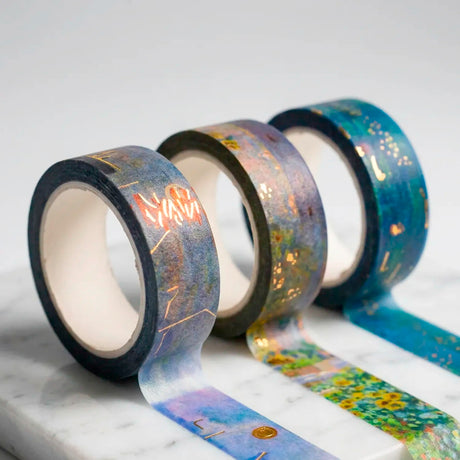 Cinta adhesiva TTL Washi - Colección Monet (paquete de 3)