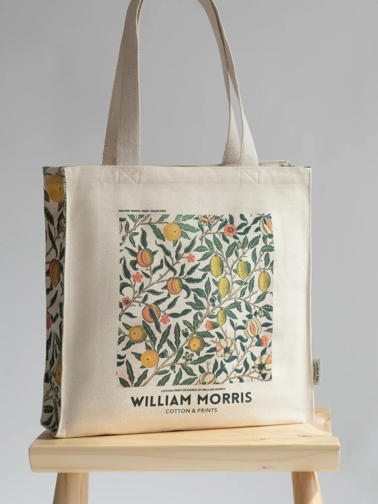 Cotton tote bag with fruits and veggie print | Valexico | Online Store