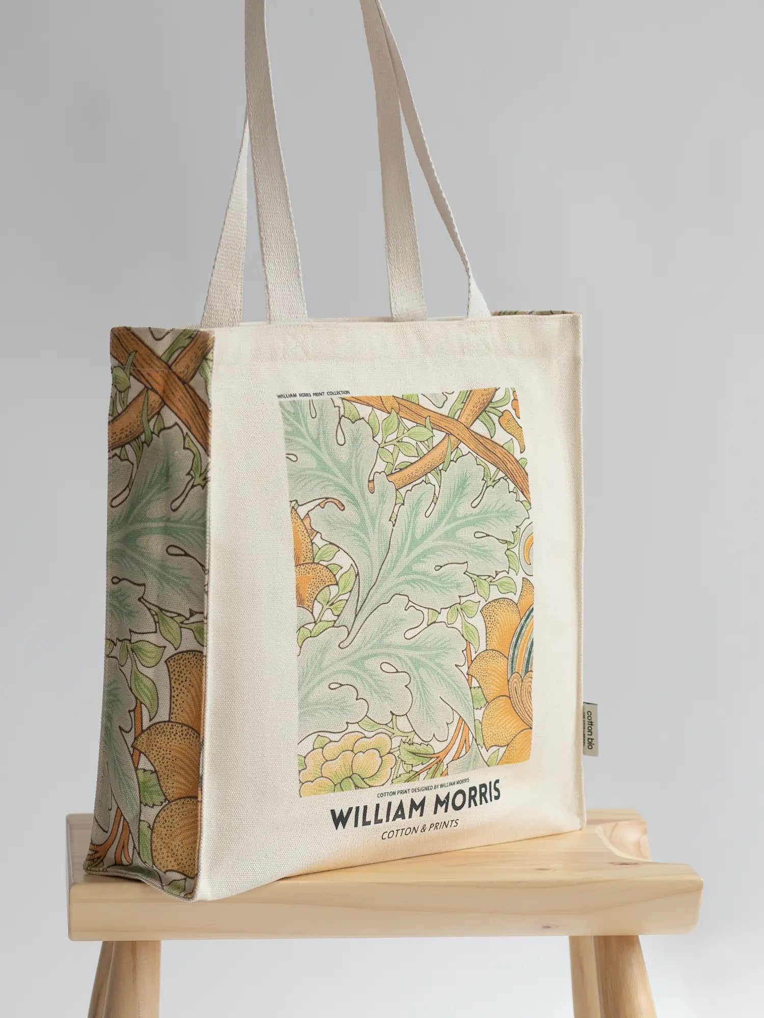 UK Bohemian Flower Style Shopping Bag William Morris Vintage Flower Garden  Print Books Handbag Large Tote for Women Shopping