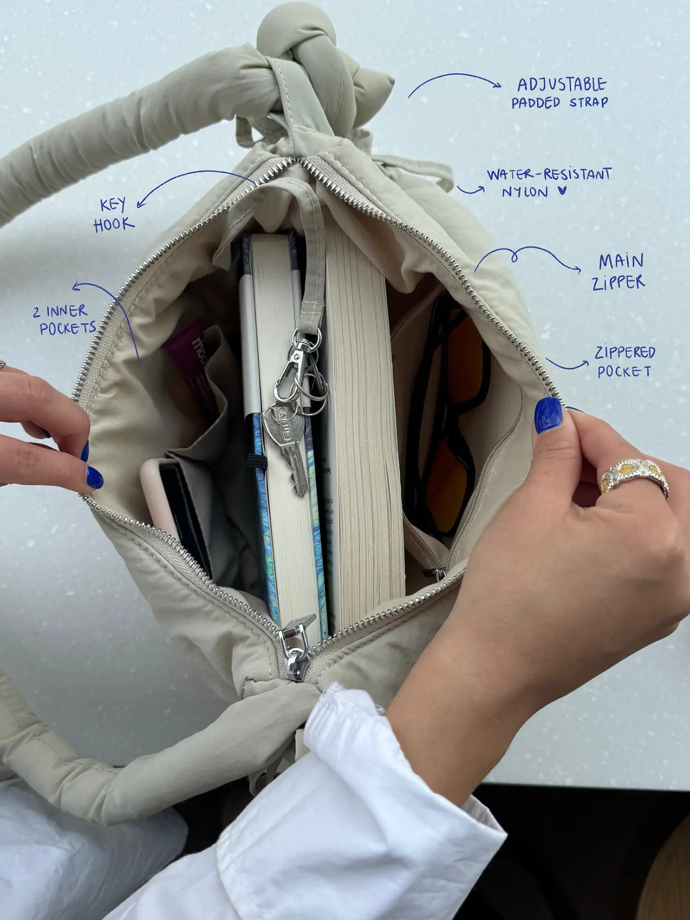 Lightweight luxury convertible tote bag on sale