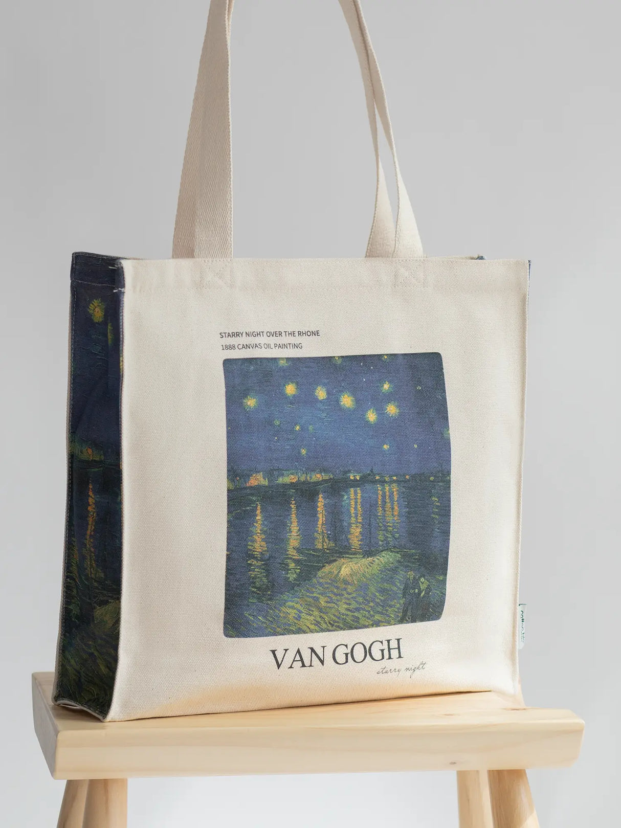 Van Gogh Rhone Thick Canvas Tote Bag The Tote Library