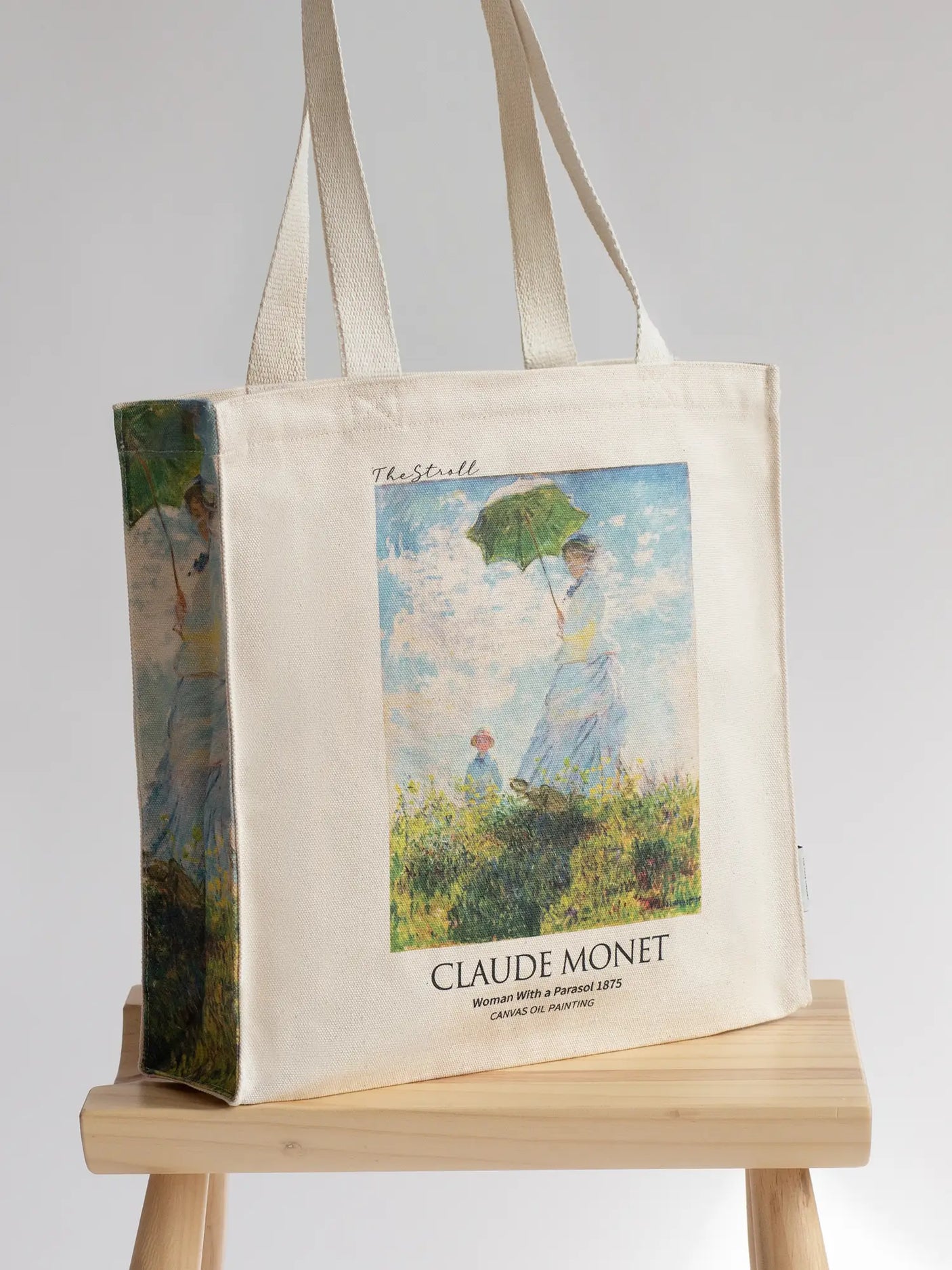 Bolso de mano "Mujer con sombrilla" de Claude Monet