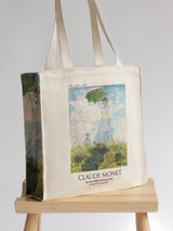 Claude Monet "Woman with Parasol" - Tote Bag