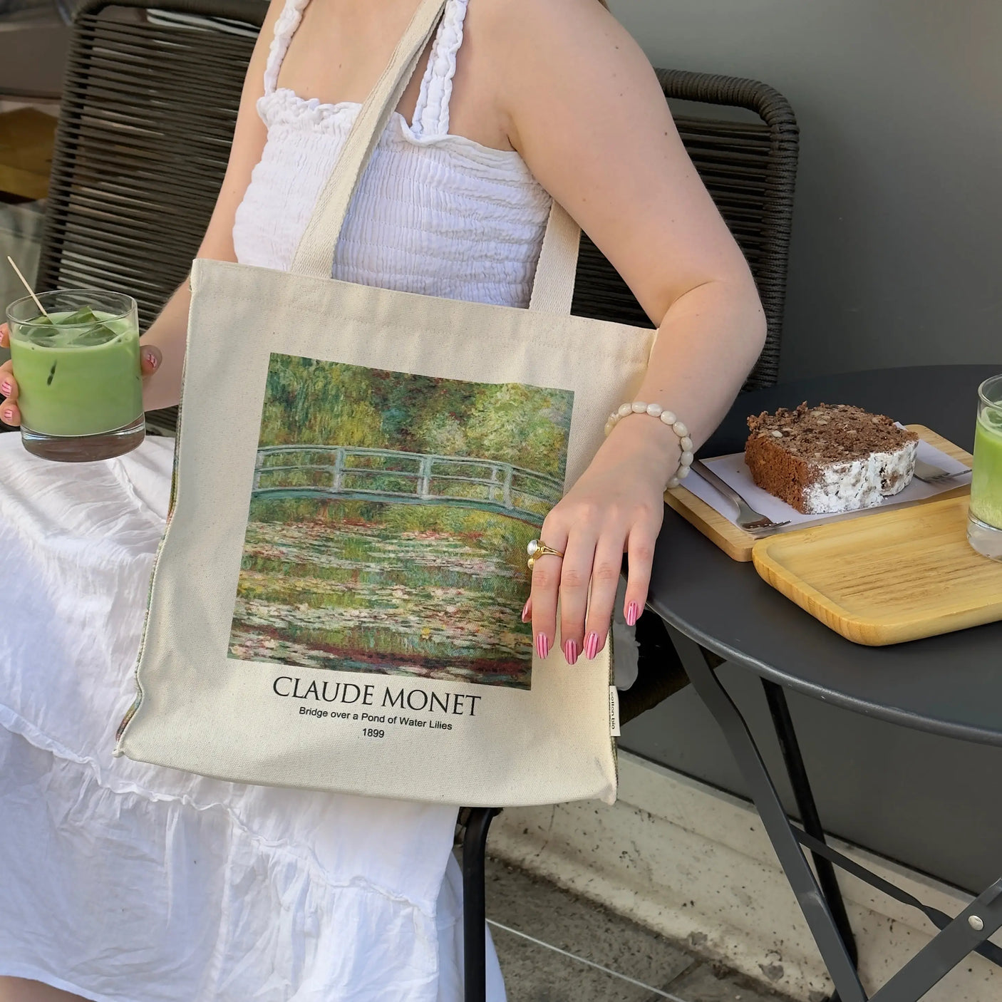 Claude Monet "Lilies Pond" - Tote Bag