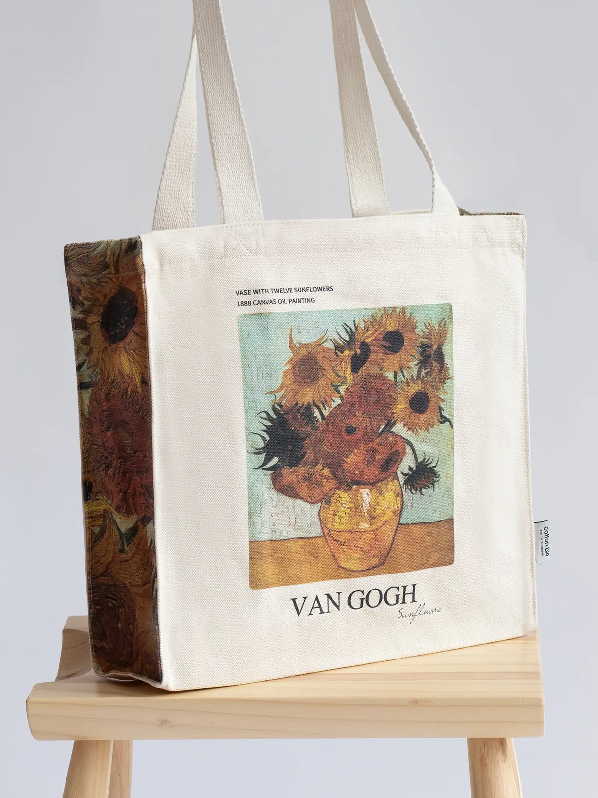 Van Gogh Sunflower Thick Canvas Tote Bag