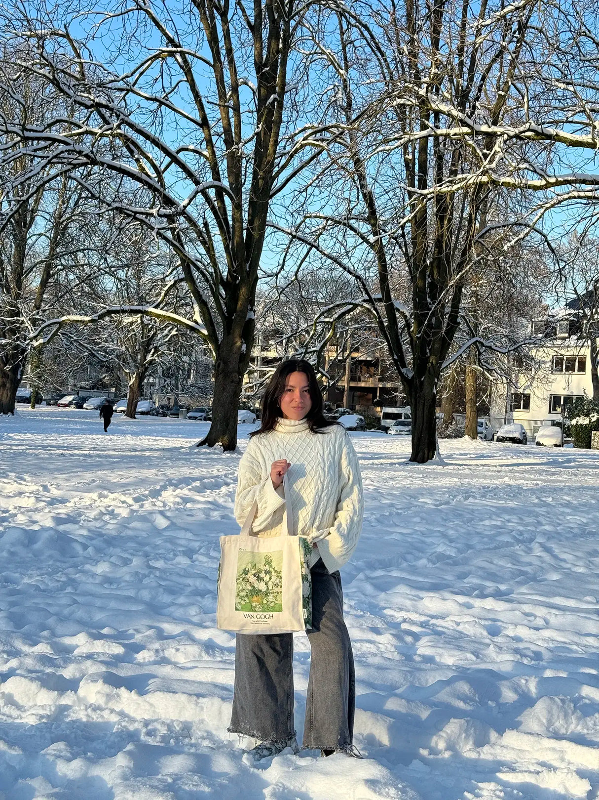 Van Gogh "White Rose" - Tote Bag