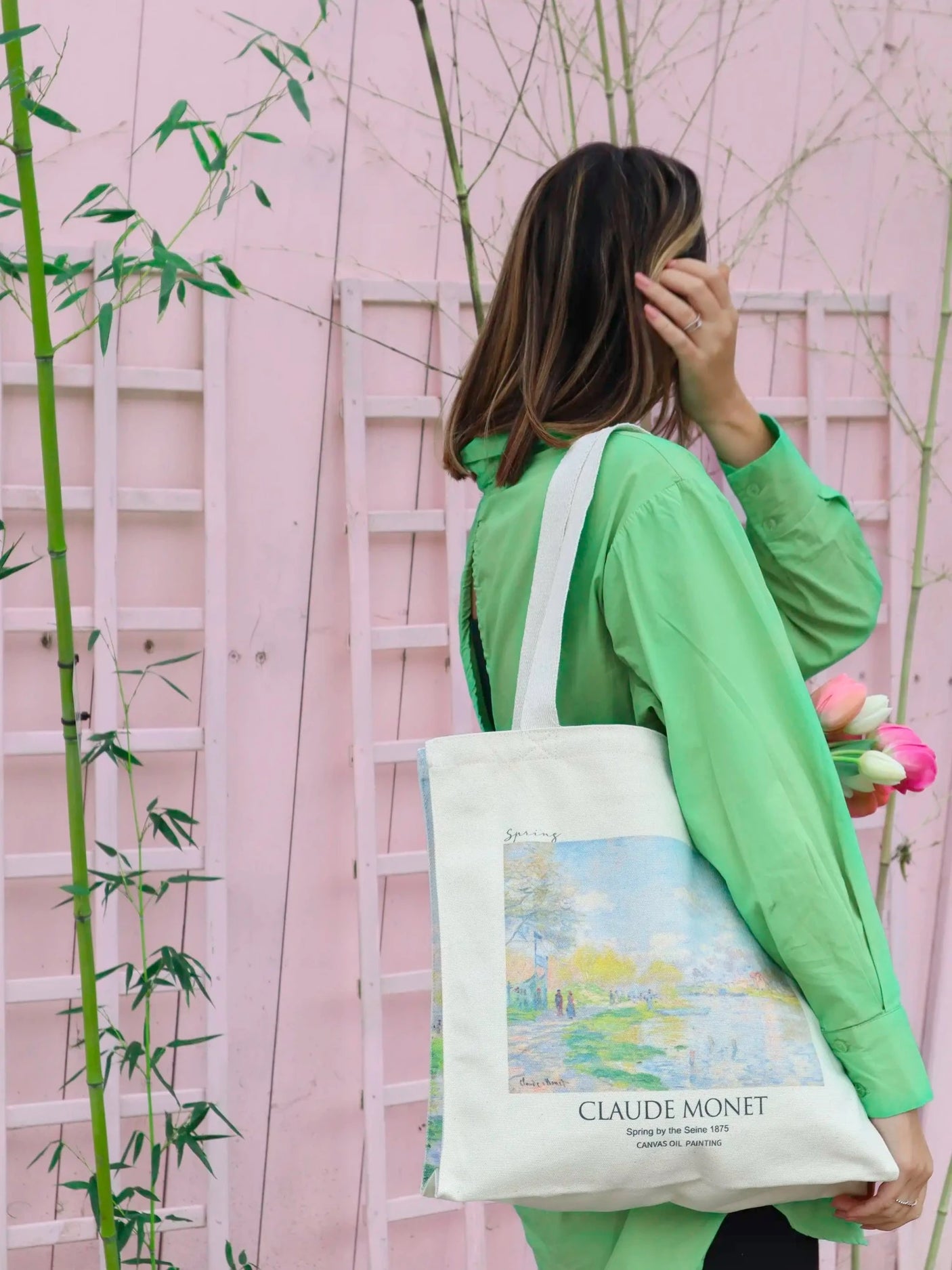 Claude Monet "Spring by the Seine" - Tote Bag
